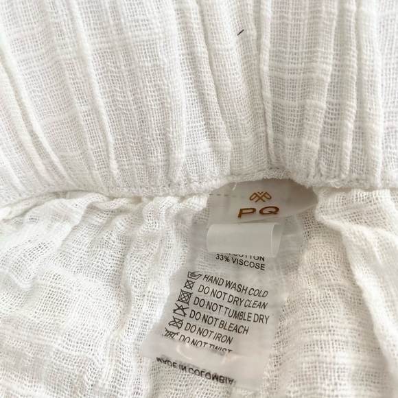 PQ Swim Pant Coverup in Off White Water Lily - Picture 9 of 10